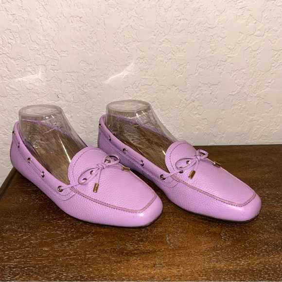 Talbots Becca Tie Soft Pebble Leather Slip On  Loafer Shoes - Picture 2 of 8